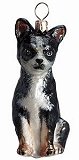 Chihuahua Black White Dog Ornament